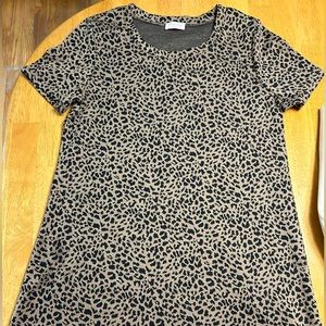 BRAND NEW Pink Lily T-Shirt Cheetah Printed Dress